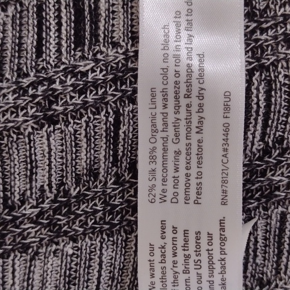 Eileen Fisher Silk & Linen Open Cardigan Sweater Size S - Picture 8 of 12